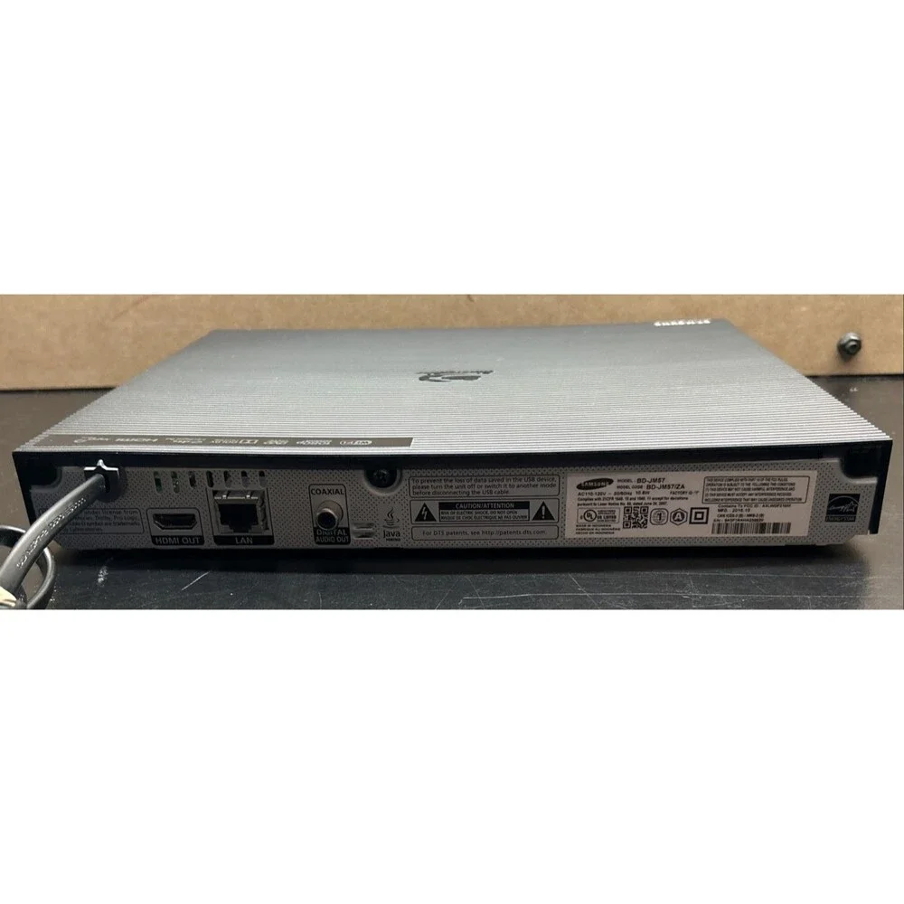 Samsung BD-JM57 Smart Curved Blu-ray DVD Player Wi-Fi Streaming HDMI No Remote